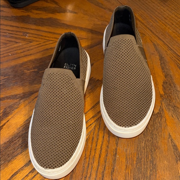 Eileen Fisher Shoes - Eileen‎ Fisher pep fly-knit Tan Slip-On Loafers